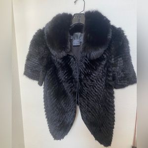 Carlisle Mink and Fox Short Sleeve Jacket